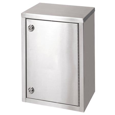 Omnimed Single Door Extra Wide Stainless Steel Narcotic Cabinet with Duel Lock 181451